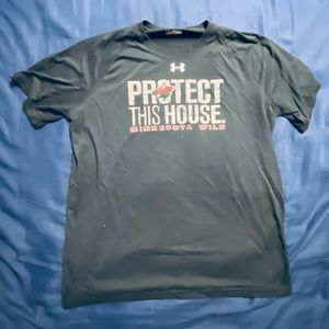 Minnesota Wild Under Armour HeatGear Workout Shirt Shirt